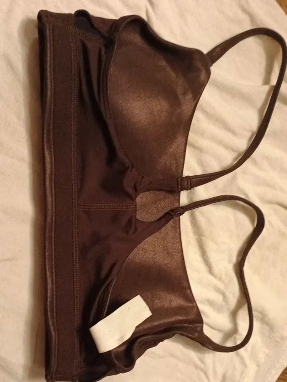 lululemon athletica Dark Brown Strappy Sports Bra New Without Tags